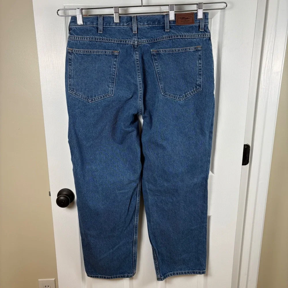 LLBean Double L Jeans Relaxed Fit Men's 38x30‎ Heavyweight 100% Cotton Workwear
